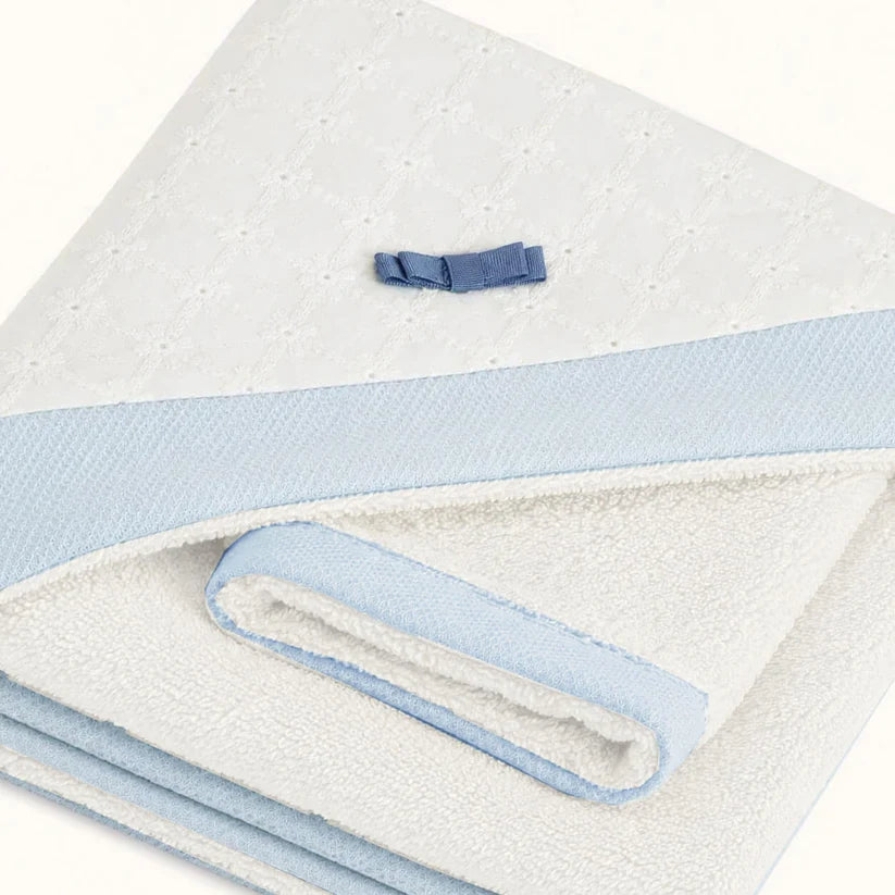 Romantische Badhanddoek Blauw