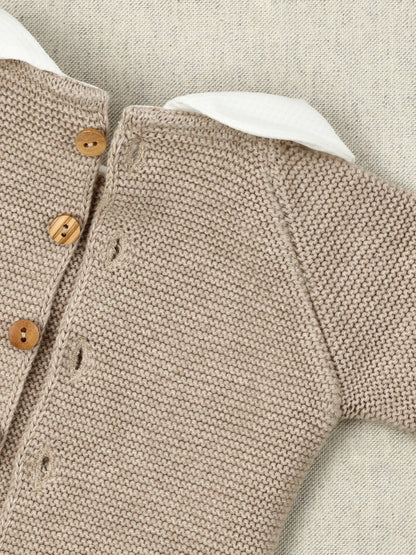 Petit gebreid setje beige