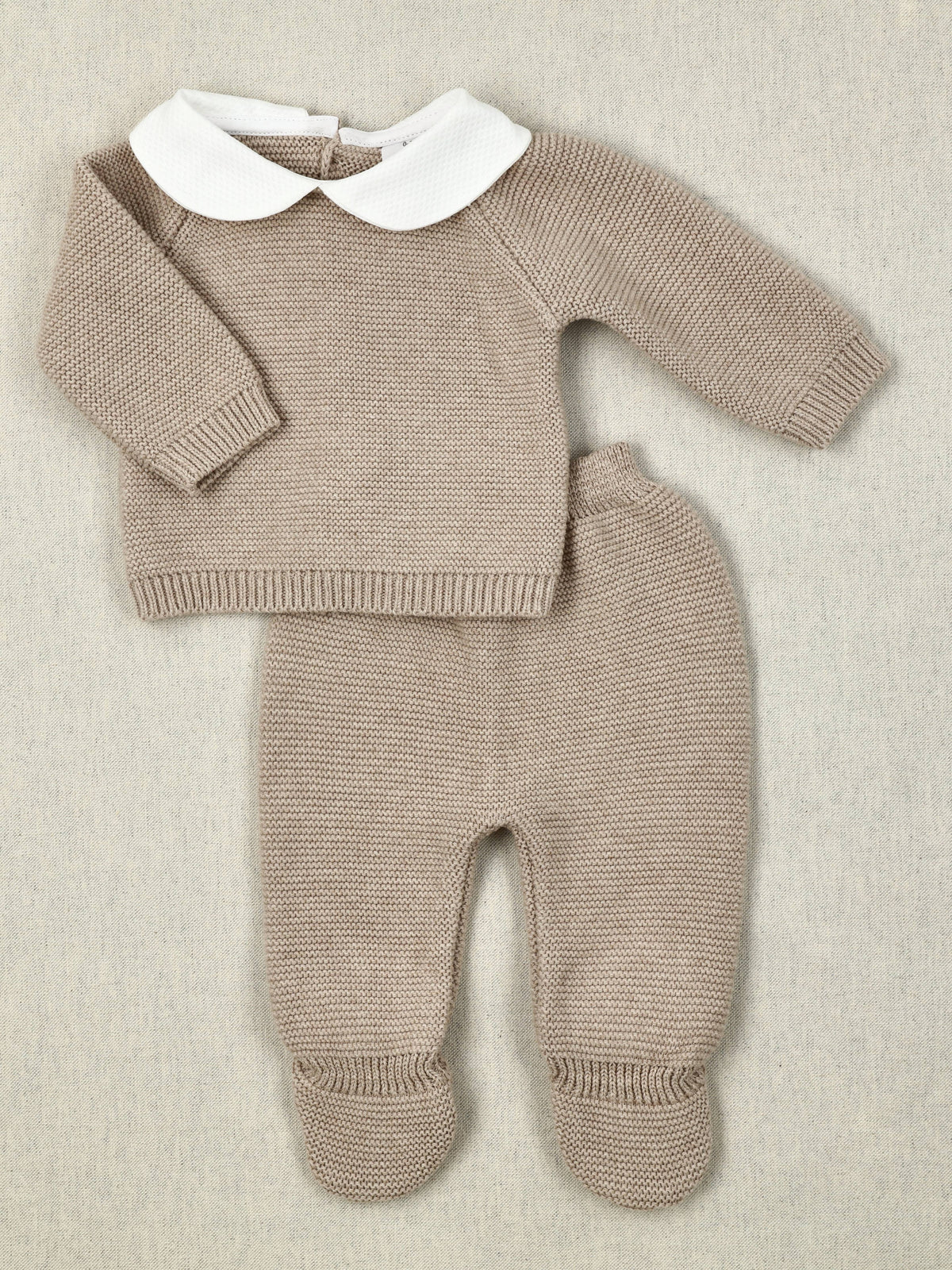 Petit gebreid setje beige